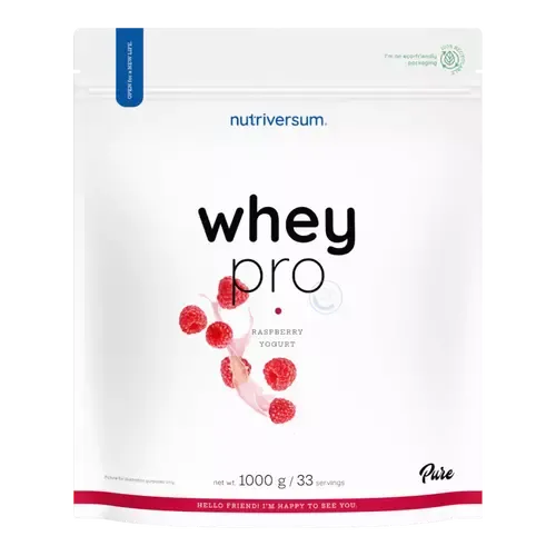 Whey PRO - 1000 g - málna-joghurt - Nutriversum - 