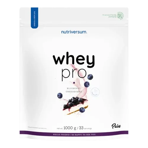 Whey PRO - 1000 g - áfonyás sajttorta - Nutriversum - 