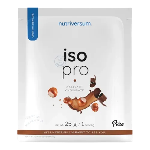 ISO PRO - 25 g - mogyorós-csokoládé - Nutriversum - 