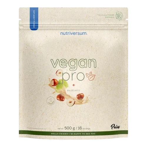 Vegan Pro - 500 g - mogyoró - Nutriversum - 