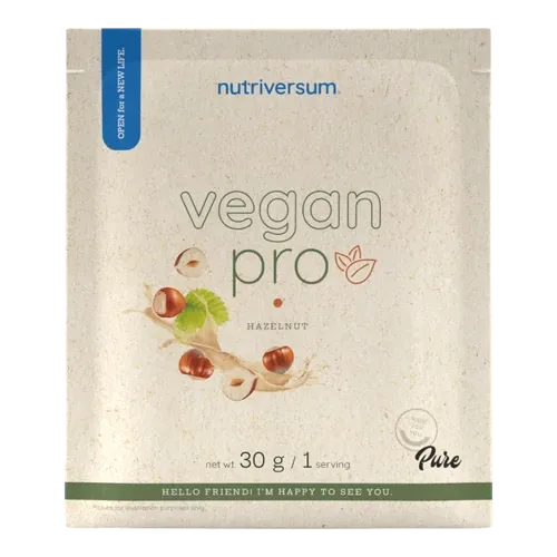 Vegan Pro - 30 g - mogyoró - Nutriversum - 