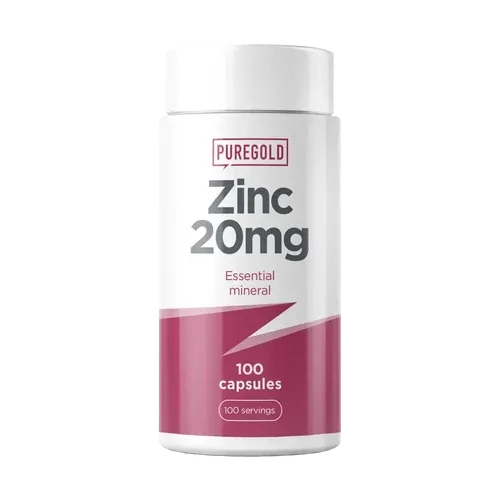 Zinc 20mg étrend-kiegészítő - 100 tabletta - PureGold - 