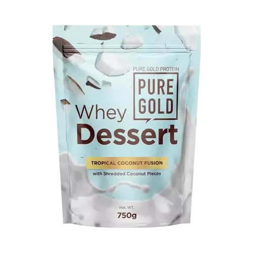 Whey Dessert fehérje italpor - 750g - PureGold - Trópusi kókuszdió fúzió - 