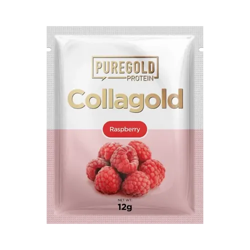 CollaGold Marha és Hal kollagén italpor hialuronsavval - Raspberry - 12g - PureGold - 