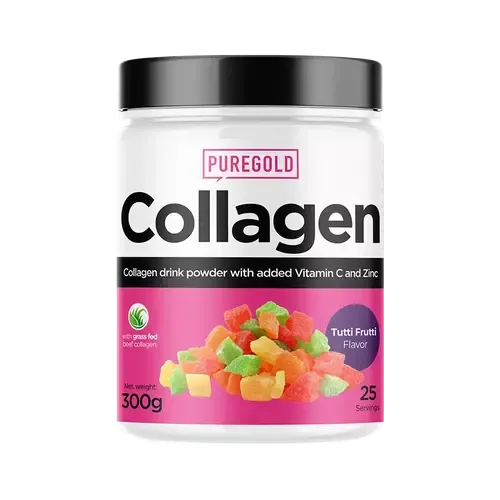 Collagen Marha kollagén italpor - Tutti Frutti - 300g - PureGold - 10.000mg Kollagén