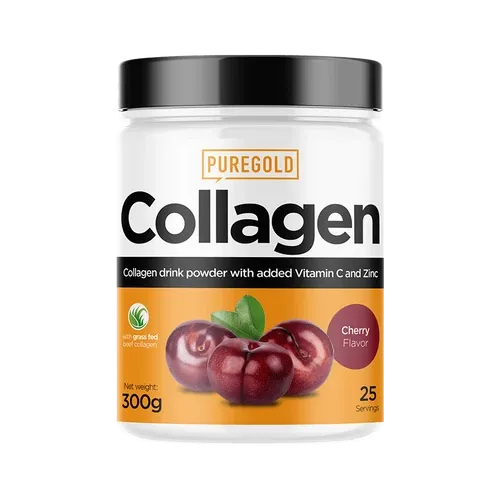 Collagen Marha kollagén italpor - Cseresznye - 300g - PureGold - 10.000mg Kollagén