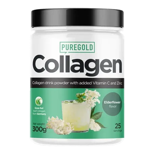 Collagen Marha kollagén italpor - Bodza - 300g - PureGold - 10.000mg Kollagén