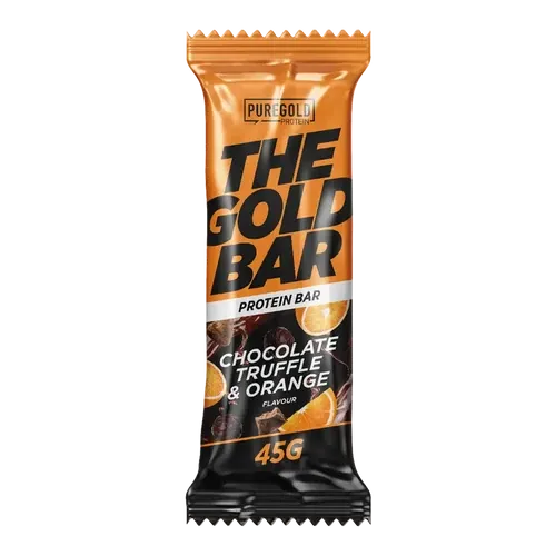 The Gold Bar protein szelet - Csokoládé &amp; Szarvasgomba &amp; Narancs - 45g - PureGold - 