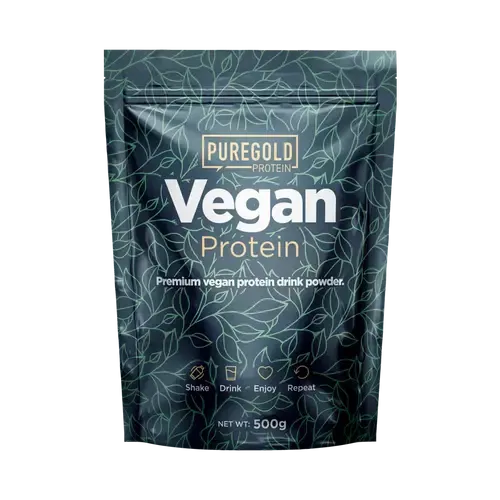 Vegan Protein ízesített növényi fehérje italpor - 500 g - PureGold - pisztácia - 