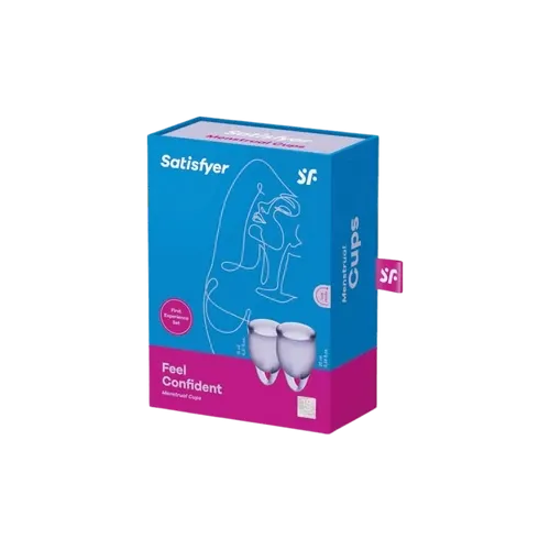 Menstruációs kehely szett - Feel Confident - lila - 2db - 