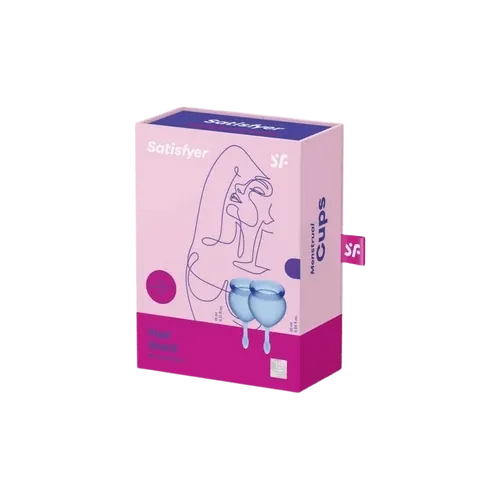 Menstruációs kehely szett - Feel Good - kék - 2db - 