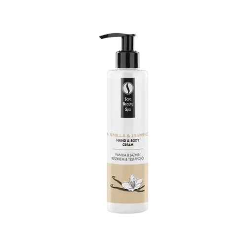 Hidratáló kézkrém és testápoló - Vanília és Jázmin - 250ml - Sara Beauty Spa - 