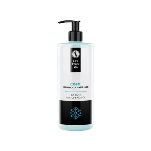 Izomlazító Jégzselé - Mentol és Kámfor - 500ml - Sara Beauty Spa - 
