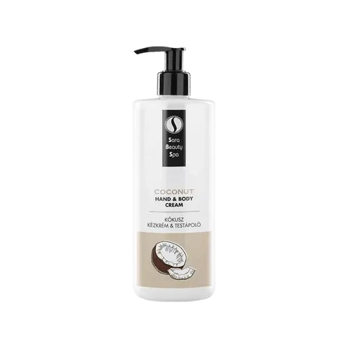 Hidratáló kézkrém és testápoló - Kókusz - 500ml - Sara Beauty Spa - 