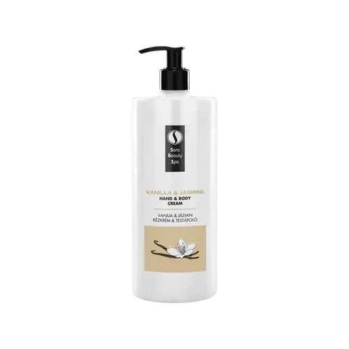 Hidratáló kézkrém és testápoló - Vanília és Jázmin - 1000ml - Sara Beauty Spa - 