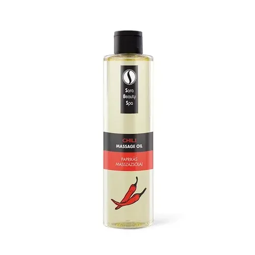 Narancsbőr elleni masszázsolaj - Paprikás masszázsolaj - 250ml - Sara Beauty Spa - 