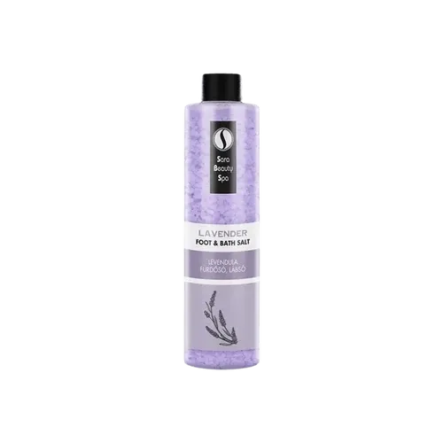 Relaxáló Fürdősó és Lábáztató Só - Levendula - 330g - Sara Beauty Spa - 