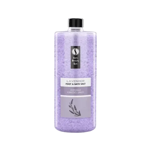 Relaxáló Fürdősó és Lábáztató Só - Levendula - 1320g - Sara Beauty Spa - 