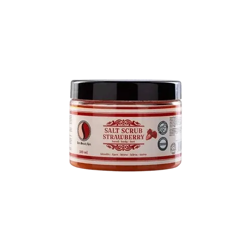 Bőrradír és Testradír - Eper sóradír - 500ml - Sara Beauty Spa - 