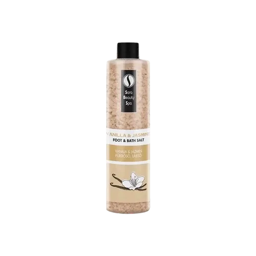 Relaxáló Fürdősó és Lábáztató Só - Vanília és Jázmin - 330g - Sara Beauty Spa - 