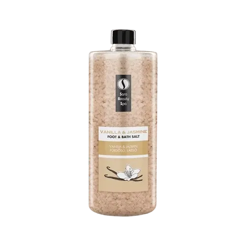 Relaxáló Fürdősó és Lábáztató Só - Vanília és Jázmin - 1320g - Sara Beauty Spa - 