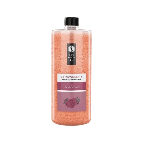 Frissítő Fürdősó és Lábáztató Só - Eper - 1320g - Sara Beauty Spa - 