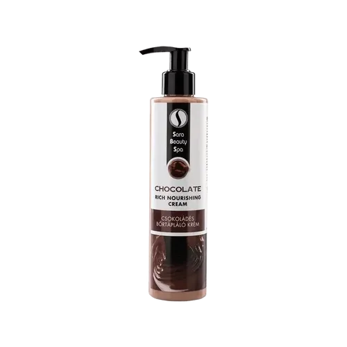 Csokoládés zsíros bőrtápláló krém - 250ml - Sara Beauty Spa - 