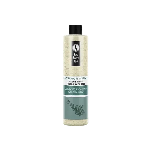 Izomlazító fürdősó és lábáztató só - Rozmaring és Wintergreen - 330g - Sara Beauty Spa - 