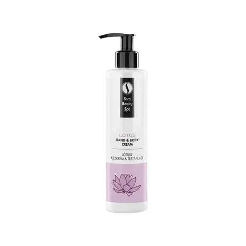 Hidratáló kollagén kézkrém és testápoló - Lótusz és Vízililiom - 250ml - Sara Beauty Spa - 