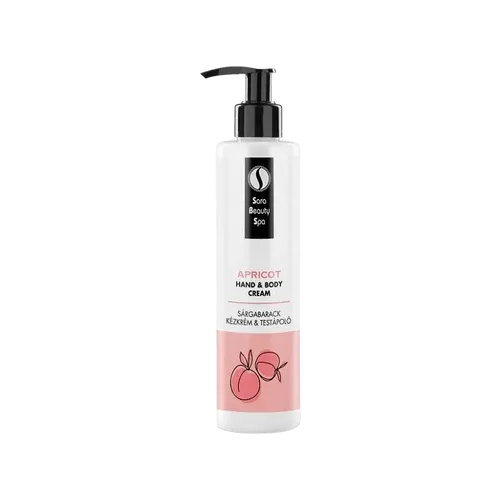 Hidratáló kollagén kézkrém és testápoló - Sárgabarack - 250ml - Sara Beauty Spa - 