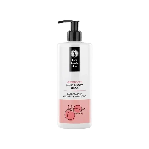 Hidratáló kollagén kézkrém és testápoló - Sárgabarack - 500ml - Sara Beauty Spa - 