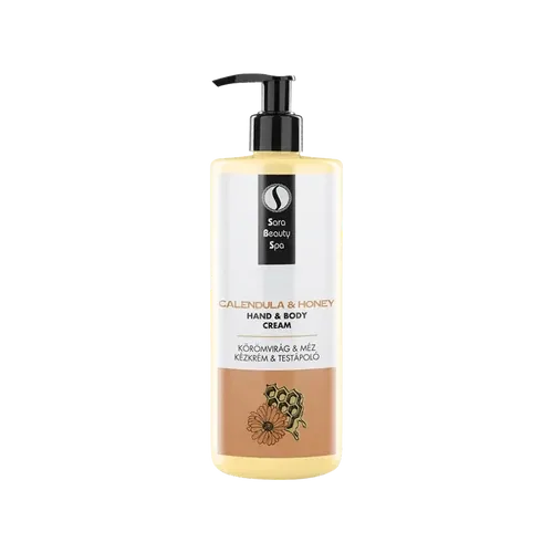 Körömvirág bőrpuhító kézkrém és testápoló mézzel - 500ml - Sara Beauty Spa - 