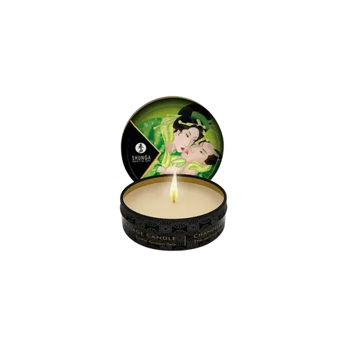 Shunga - Masszázsgyertya Zöldtea (30ml) - kozmetikai minőségű, természetes olajok