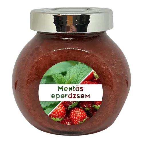Mentás eperdzsem - 190 ml - Tündérnektár - 