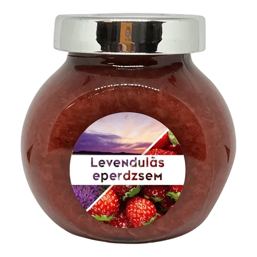 Levendulás eperdzsem - 190 ml - Tündérnektár - 
