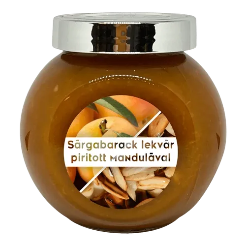 Sárgabarack lekvár pirított mandulával - 190 ml - Tündérnektár - 