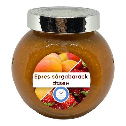 Epres sárgabarack dzsem - cukorbetegeknek - 190 ml - Tündérnektár - 