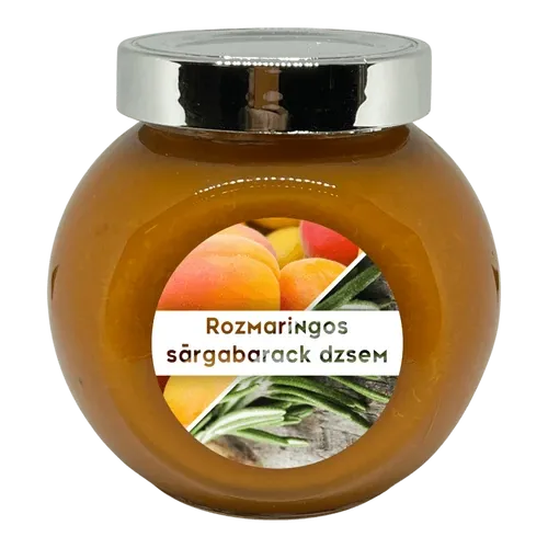 Rozmaringos sárgabarack dzsem - 190 ml - Tündérnektár - 
