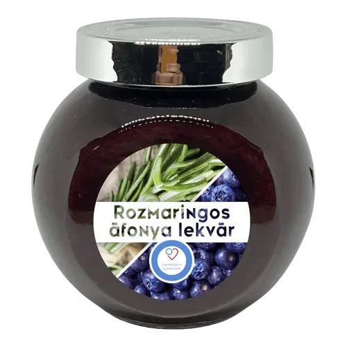 Rozmaringos áfonya lekvár - cukorbetegeknek - 190 ml - Tündérnektár - 