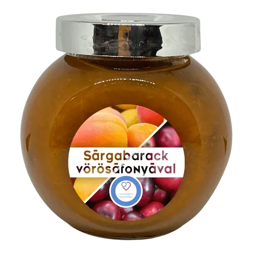 Sárgabarack vörösáfonyával - gyümölcscukorral - 190 ml - Tündérnektár - 