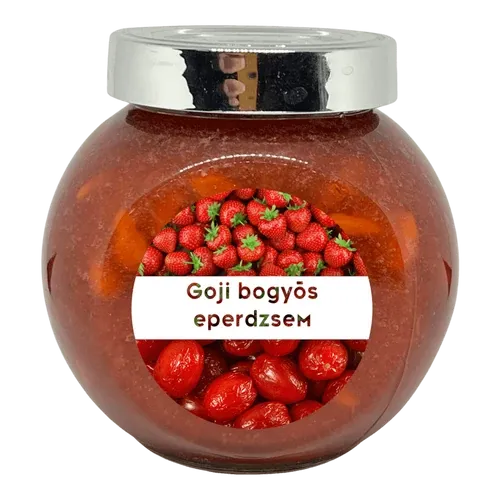 Goji bogyós eperdzsem - 190 ml - Tündérnektár - 