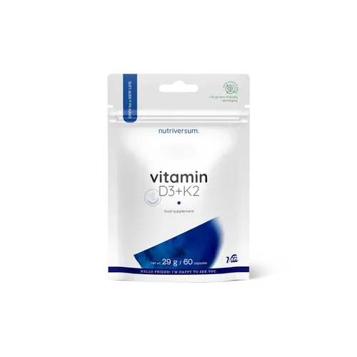 Vitamin D3 + K2 kapszula 60 db - Nutriversum - 