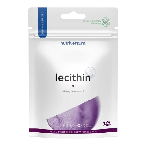 Lecithin - 30 lágyzselatin kapszula - Nutriversum - 