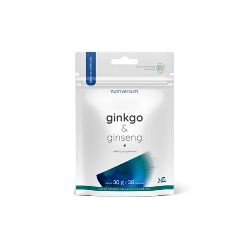 Ginkgo + Ginseng - 30 kapszula - Nutriversum - 