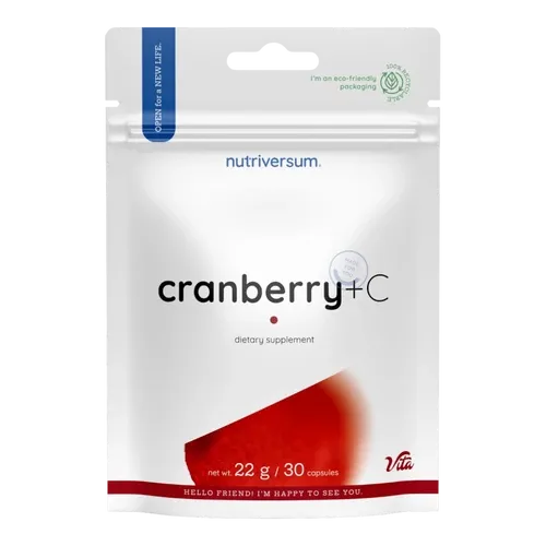 Cranberry + C - 30 kapszula - Nutriversum - 