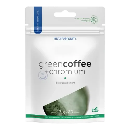 Green Coffee + Chromium - 30 tabletta - Nutriversum - 