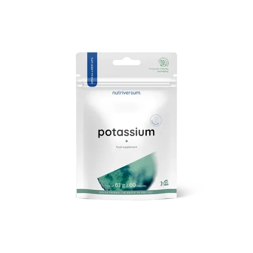 Potassium kálium - 60 kapszula - Nutriversum - 