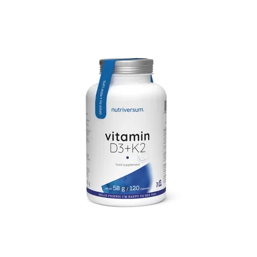 Vitamin D3 + K2 kapszula 120 db - Nutriversum - 