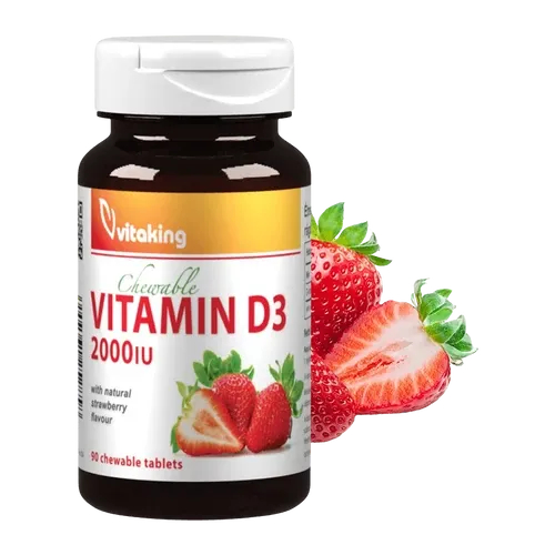 D-2000 NE - 90 rágótabletta - Vitaking - 