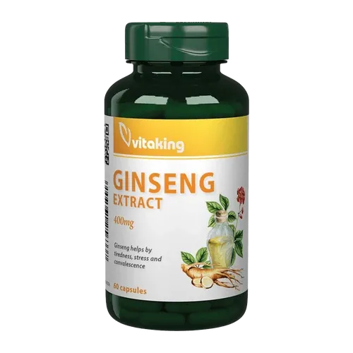 Ginzeng kivonat 400mg - 60 kapszula - Vitaking - 